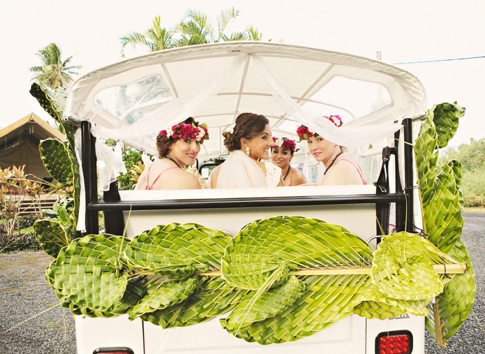 Beach Wedding 2 The Bride And Bridesmaids Arrived In An Electric Tuk Tuk